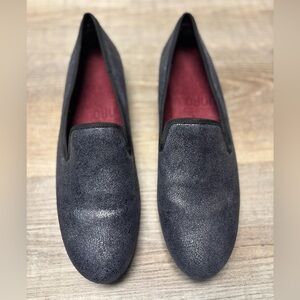 Munro Blue Metallic Driving Loafer